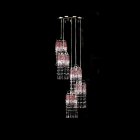【ART GLASS】クリスタルデザインシャンデリア「SMALL GAME」5灯(W370×H340-1090mm)*