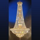 【LA LUCE】大型クリスタルシャンデリア 50灯 (W1000×H2000mm)ゴールドorクローム