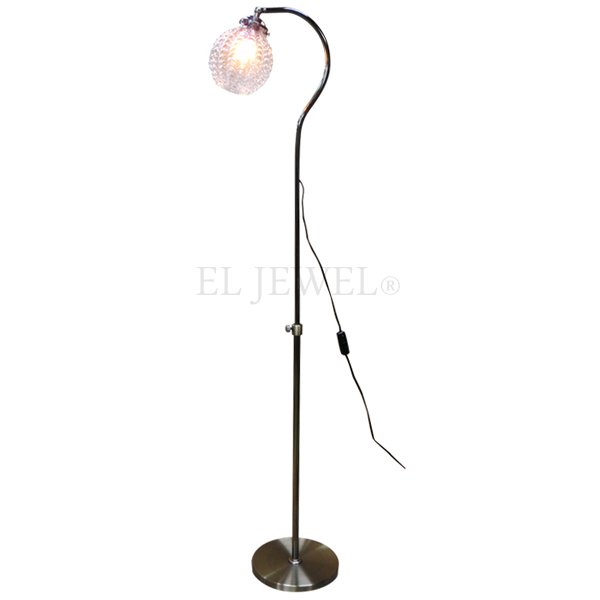 【LAMPS】アンティーク調ガラスシェードフロアランプ 1灯(W310×D270×H990～1300mm)