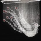 【LA LUCE】ワイヤーアート・クリスタルシーリングシャンデリア『鳳凰』20灯(2500×600×2400mm)