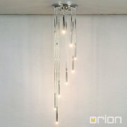 【ORION】デザインシャンデリア 8灯 クローム(φ300×H1650mm)