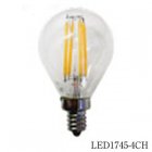 <B>LED電球</B> クリアタイプ(E17)消費電力4Wで明るさ40W相当！