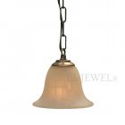 <b>【LAMPS】</b>ガラスシェードペンダントシャンデリア 1灯(W150×H105mm)