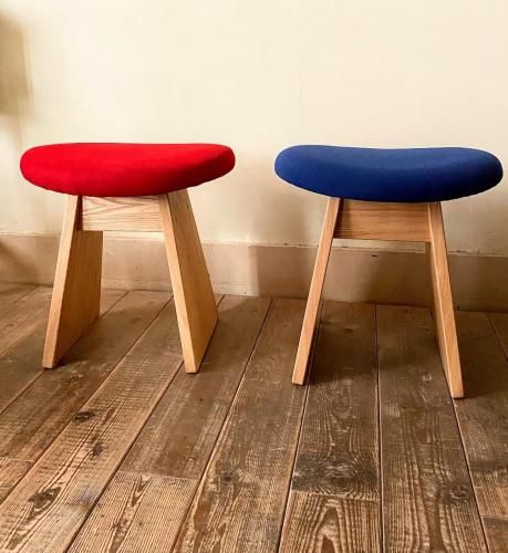 シンプルな木製家具うたたねのneneスツール
