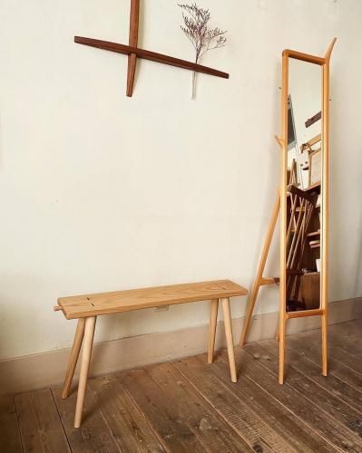 木製ベンチうたたねのシンプル家具