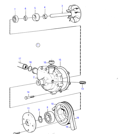 ボルボ サーキュレーションポンプＡＳＳＹ 41Ａ/41Ｂ用 純正品番859127→3580782