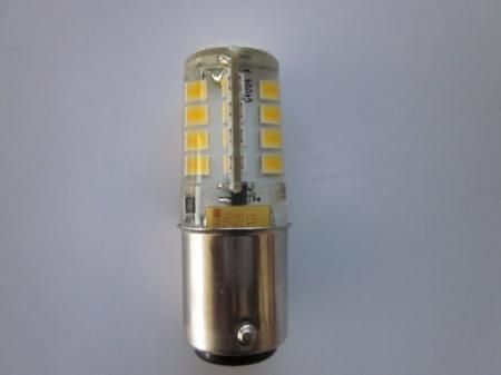 12V 24V LED 航海灯 バルブ BA15D 18SMD 白 ホワイト 6000k 無極