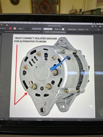 ヤンマーエンジンのオルタネーターASSY 80A 3YMシリーズ用 ＷＰＳ製新品