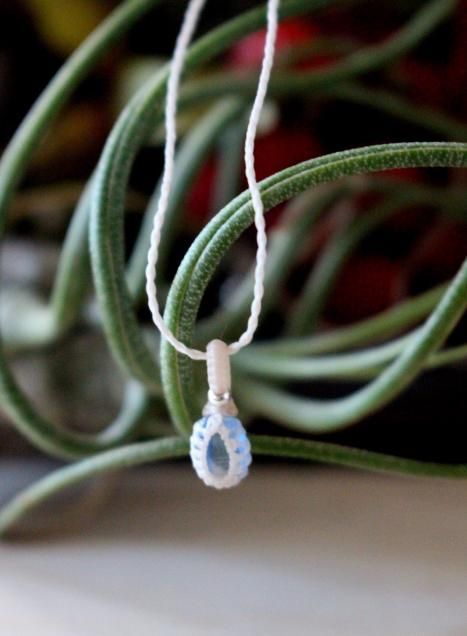  Hemp Necklace of kyaniteʥȤΥإץͥå쥹