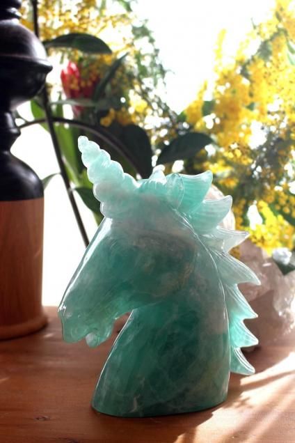 Brazil Fluorite Unicorn֥饸뻺ե饤ȡʥ˥