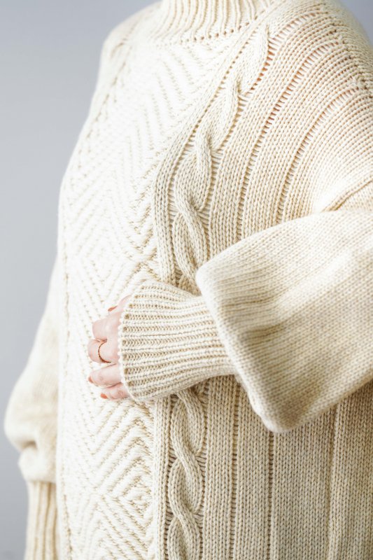 WONDER FULL LIFE Hand knit one piece（Off white） - mofmof