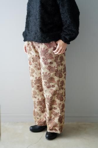 ֤ȥFlower Jacquard Pants(Beige)