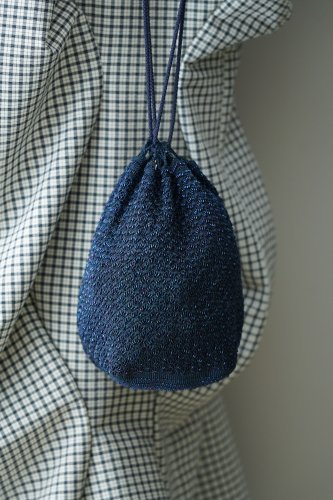 TITTI BOUTIQUE antique&vintage Bucket bag(Blue)