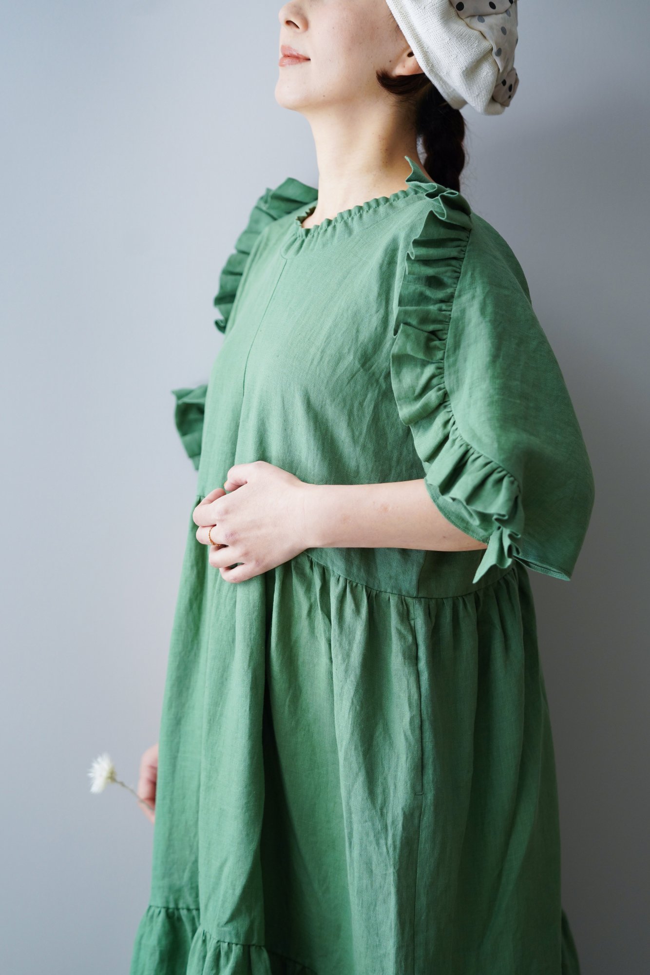HOUGA Lily dress (Green)- mofmof clothes&accessories