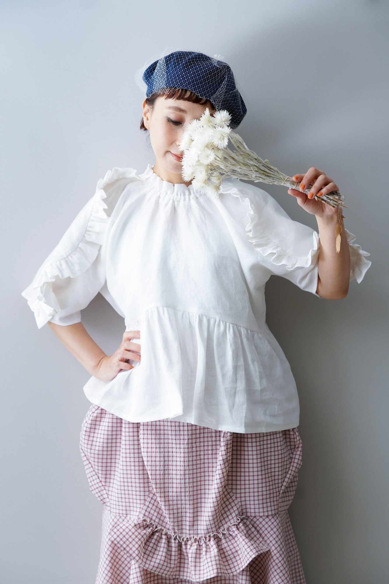 HOUGA lily blouse (White)- mofmof clothes&accessories