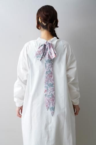 bedsidedrama Ribon Tie blouse (White)