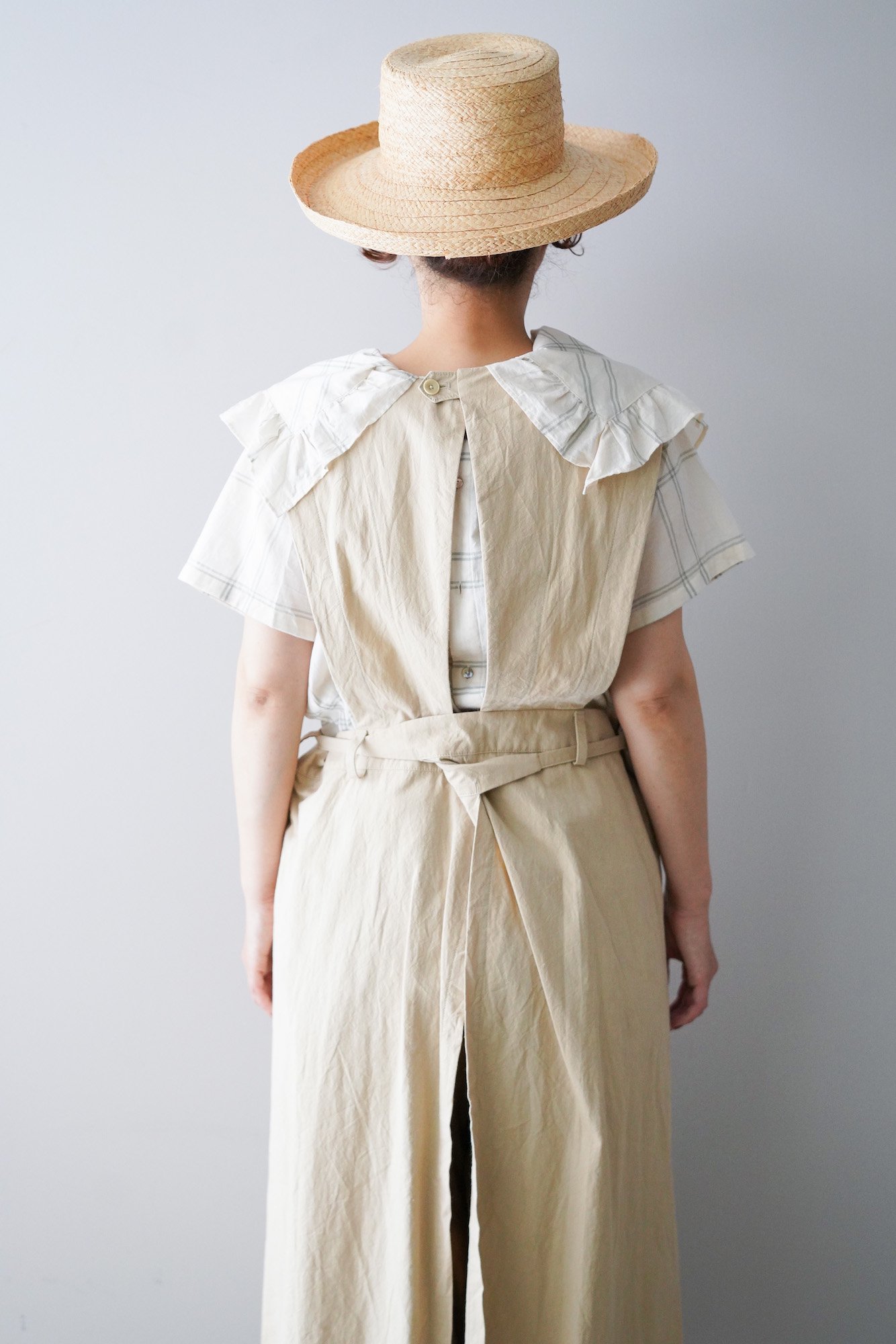 【sale】gasa* grue Apron dress (Beige)-30%OFF