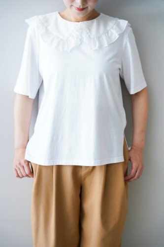 Heriter Race collar T-shirt (White01)