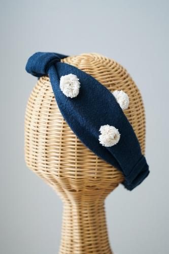 saleۥХ鿧˹ Dots Turban(Navy)-20%OFF