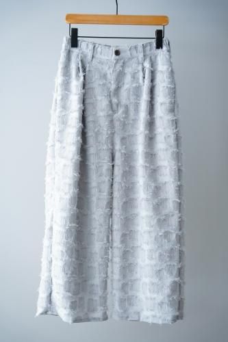 LILOU+LILY Fringe pants  (Gray)