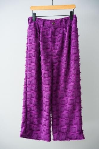 LILOU+LILY Fringe pants  (Purple)