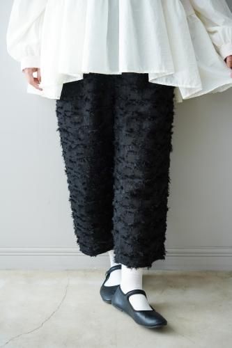 LILOU+LILY Fringe pants  (Black)