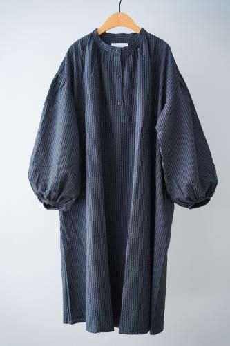 michirico Striped dress(Black)