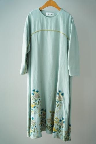 muuc Fuchsia embroidery dressLight blue