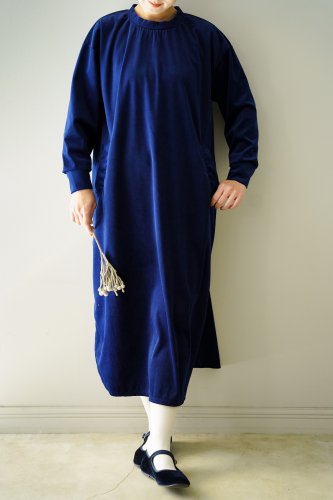 UNIVERSAL TISSU Velor dress（Blue）