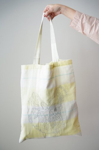 【sale】mudoca  Embroidery eco bag(Yellow)-30%OFF
