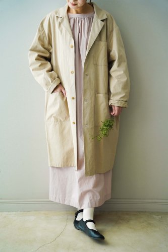 【sale】si-hirai Cotton dump coat (Camel)-20%OFF