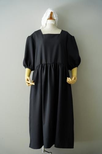 ʡ- by RYOJI OBATA Satin dress (Black)