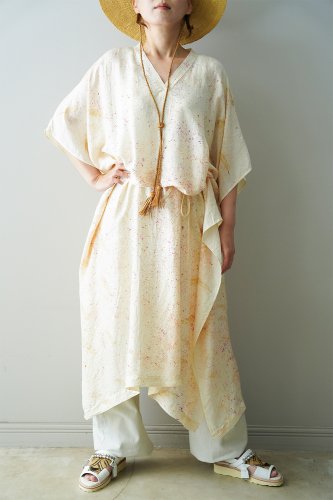 WONDER FULL LIFE＋LIGHT YEARS “COUNTERPOINT” JAPONAISERIE dress（Cosmic pink）