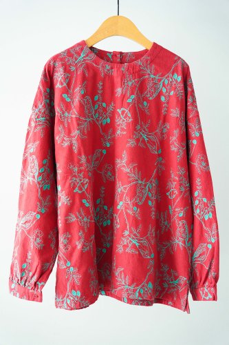 LILOU+LILY Embroidery pullover (Red)