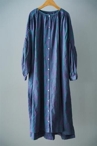 LILOU+LILY Embroidery dress (Blue)