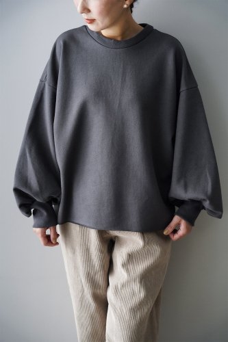 gasa* grue  Wide pullover (Slate gray)