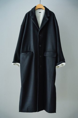 【sale】TISSU Wool long coat（Black cashmere）-20%OFF