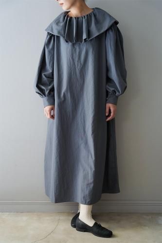 sale- by RYOJI OBATA Satin dress (Gray)-20%OFF