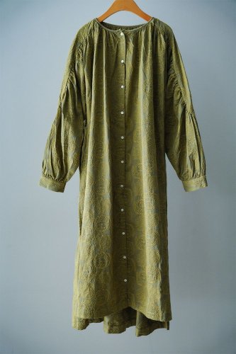 【sale】LILOU+LILY Embroidery dress (Yellow)-15%OFF