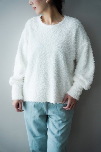 si-hirai Cotton pullover(White)