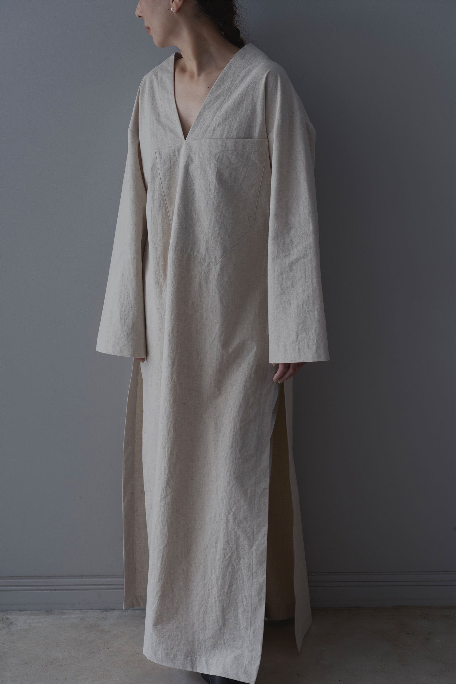 WONDER FULL LIFE＋LIGHT YEARS “COUNTERPOINT” dress（ Linen ）