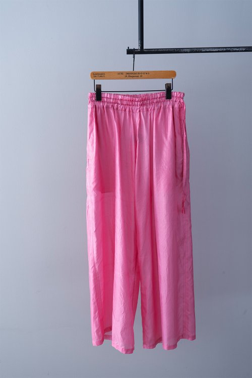 WONDER FULL LIFE＋LIGHT YEARS “COUNTERPOINT” Silk Pants（ Pink ）