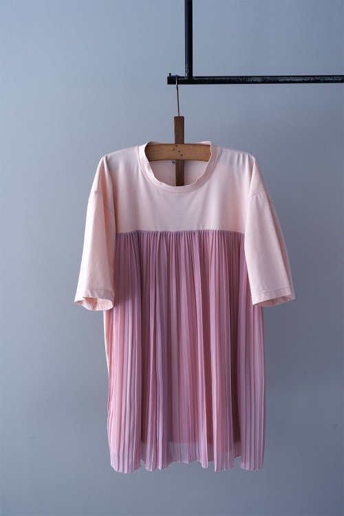 【sale】YEAH RIGHT!!  Pleats T（  Pink ）-20%OFF