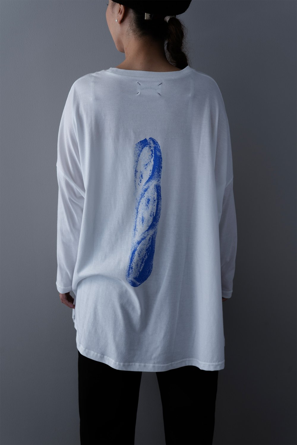 michirico Baguette T-shirt ( White )