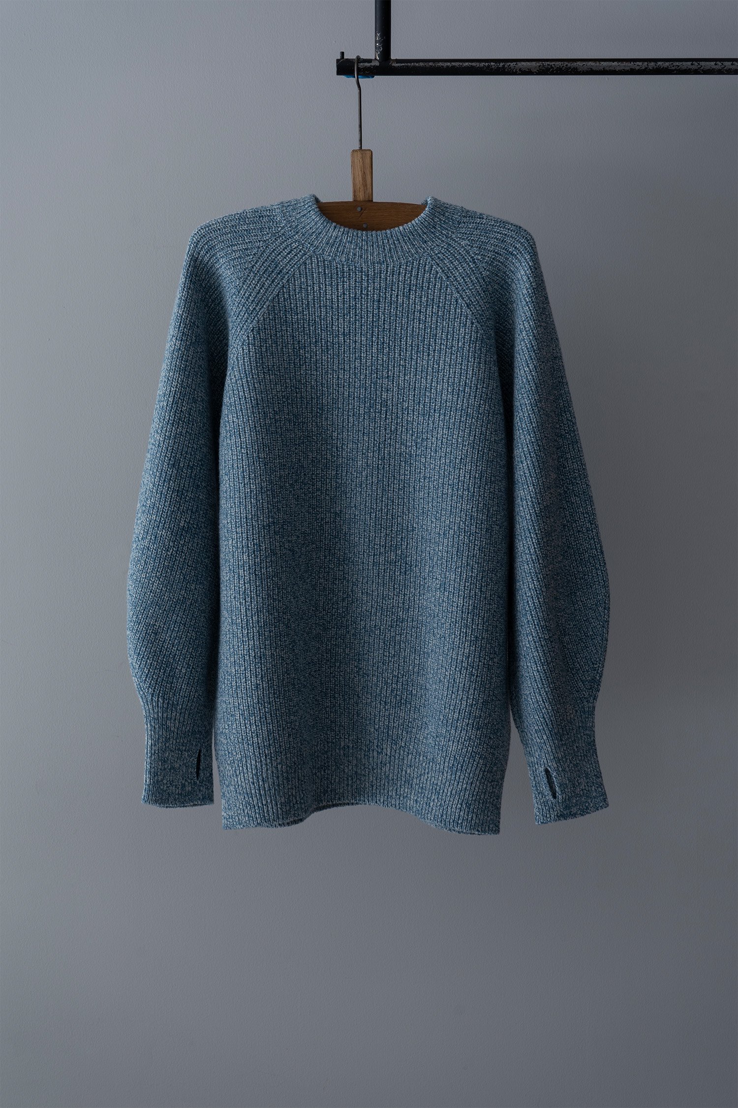 archi Melange Knit Pullover（ Blue ）