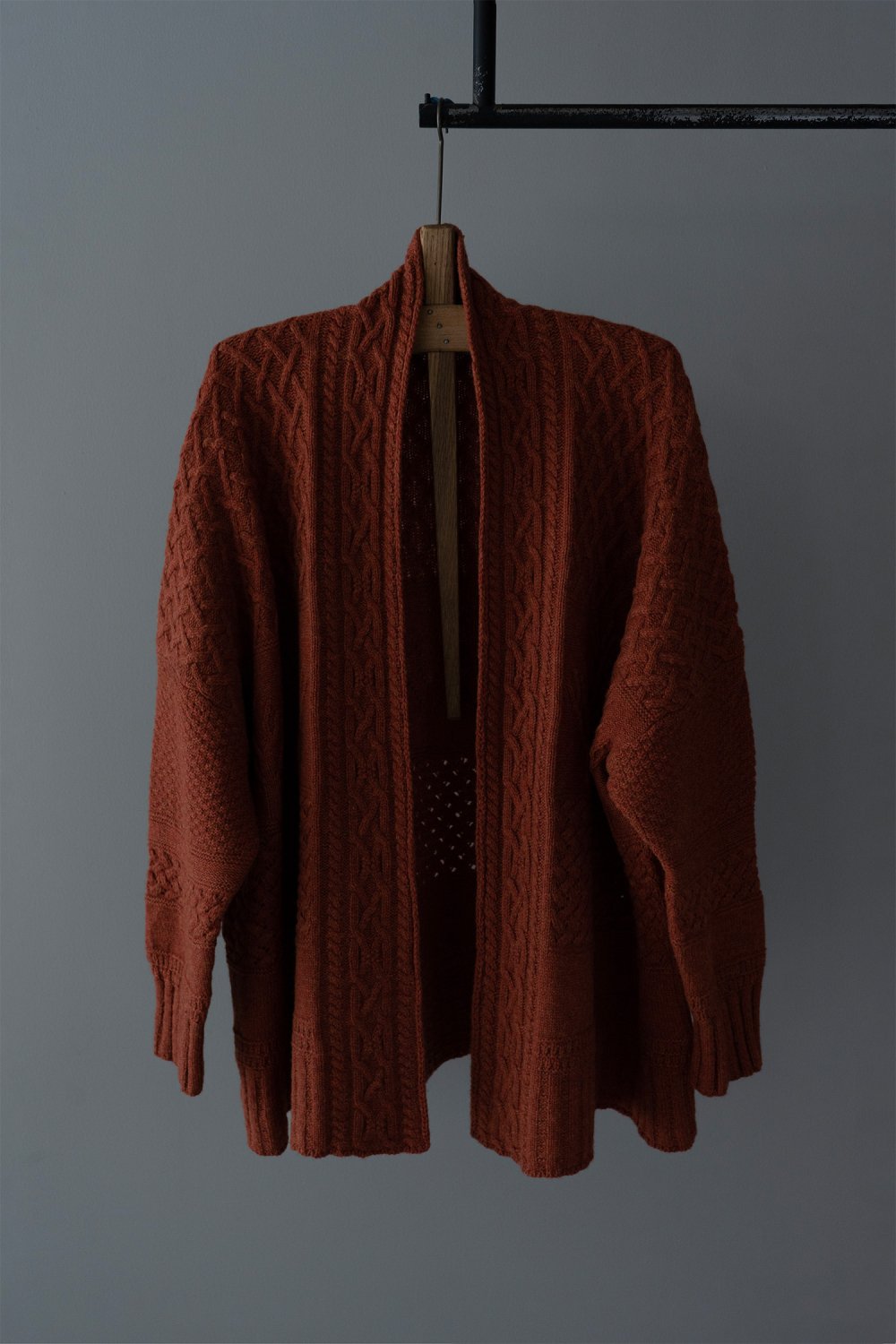ASEEDONCLOUD Cable Big Cardigan（ Red ）