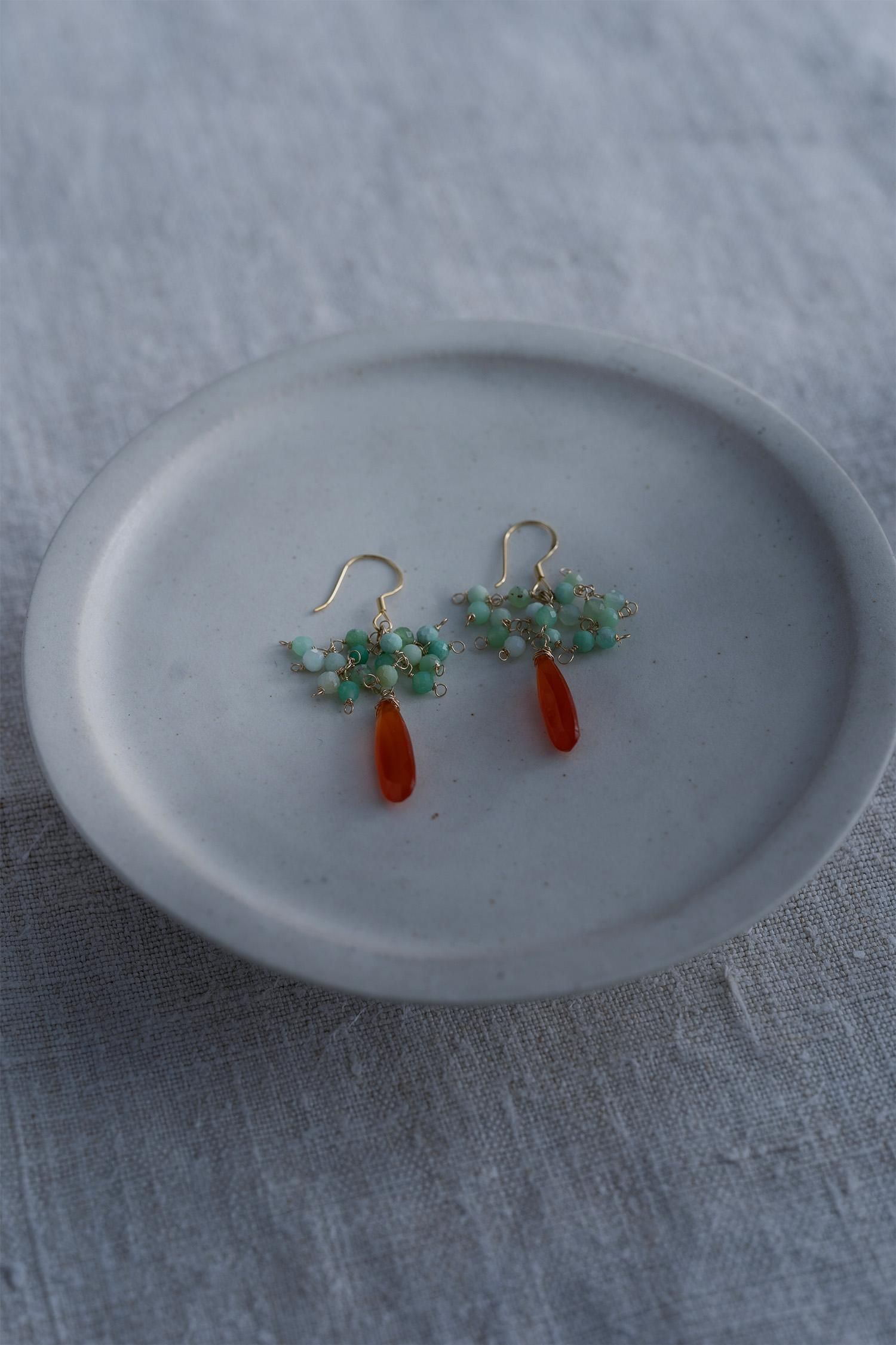 Ines Pierce ( Chrysoprase•Carnelian )