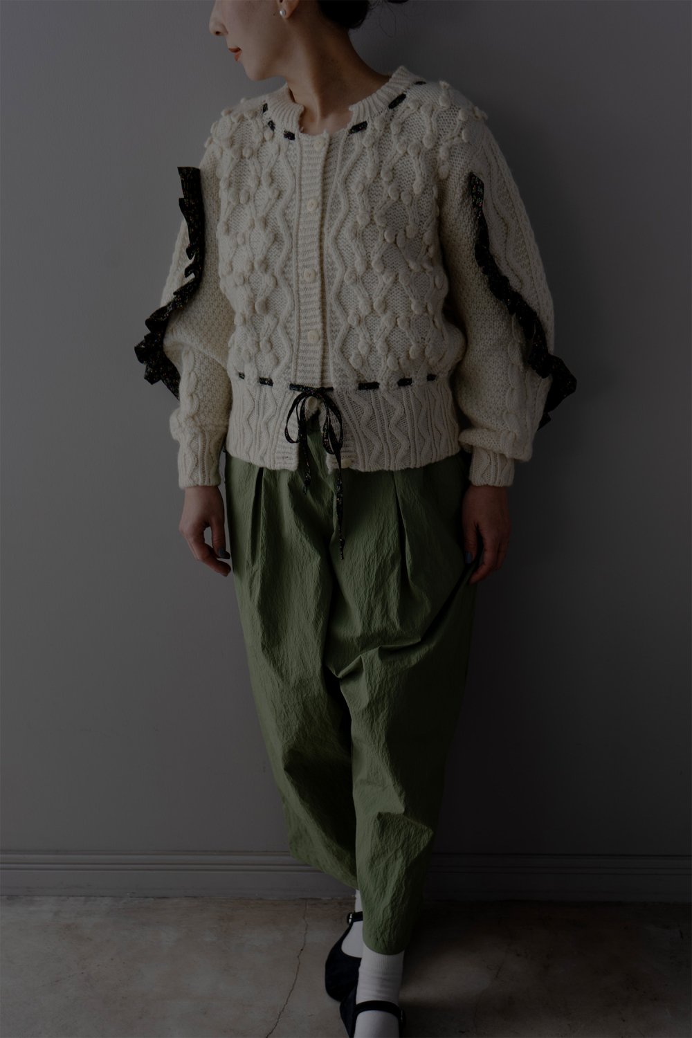 NotreParc Aran Knit Cardigan ( Off-White ) 