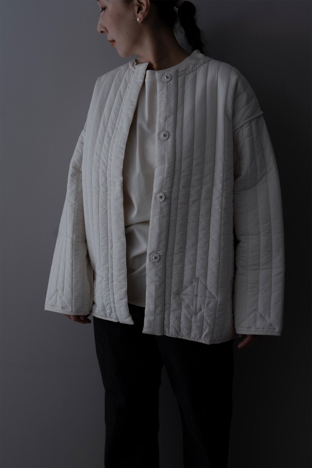archi Quilted Jacket ( Natural )
