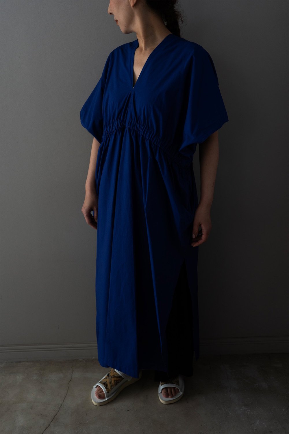WONDER FULL LIFE  Limited Color Neo Kaftan Dress Blue size-S / M